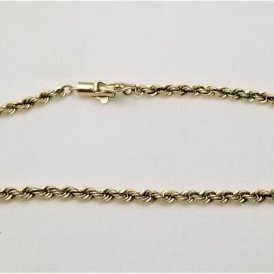 Lot #130  14kt Yellow Gold Bracelet