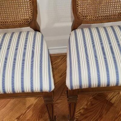Lot #134  Pair of Cane Back Side Chairs