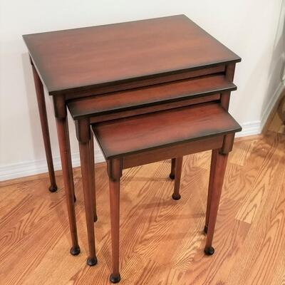 Lot #140  Set of Queen Anne Style Nesting Tables