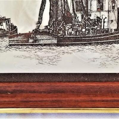 Lot #149  Vintage Washington Mint Shrimp Boat Scene