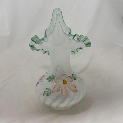 [28] Hand Painted Jack in the Pulpit Vase | Artist Signed