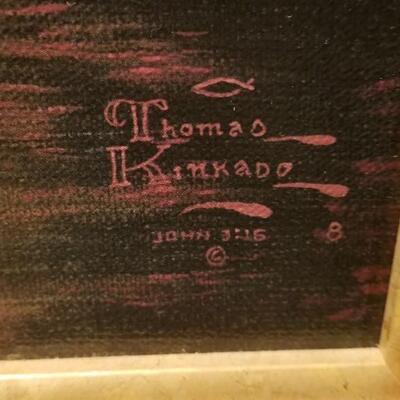 Lot #161  Thomas Kincaid "Quiet Evening"