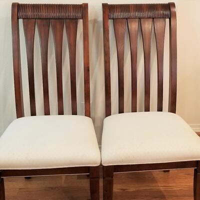 Lot #163  Contemporary Dining Set - Table/6 Chairs