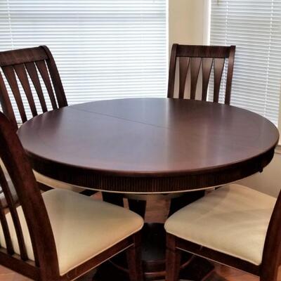 Lot #163  Contemporary Dining Set - Table/6 Chairs