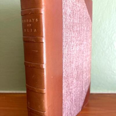 LOT 60 - Antique Book - Essays of Elia - Alfred Ainger