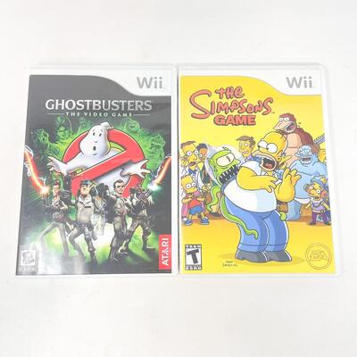 WII GAMES - GHOSTBUSTERS & THE SIMPSONS | EstateSales.org