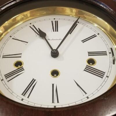 Lot #167  Beautiful Westminster Wall Clock in good working condition