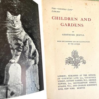 LOT 74 - SIGNED - Children and Gardens - Gertrude Jekyll - 1908