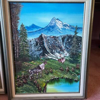 Lot 2- (2) gorgeous framed paintings