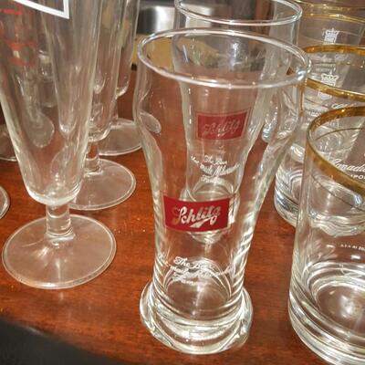 Large Barware Glasses Mugs Coasters Lot 