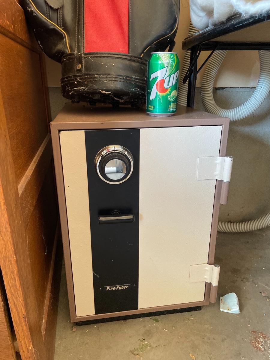 376 Vintage FIRE FYTER Closet Safe