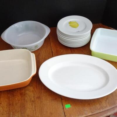 LOT 659 EXIMIOUS LIMOGES PLATES AND BAKEWARE