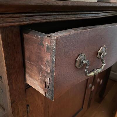 Lot 8 - Antique Oak Cabinet 
