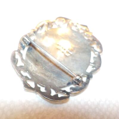 Magic of Dance sterling onyx pin.
