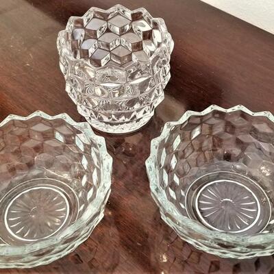 Lot #196  Three Pieces FOSTORIA Glassware
