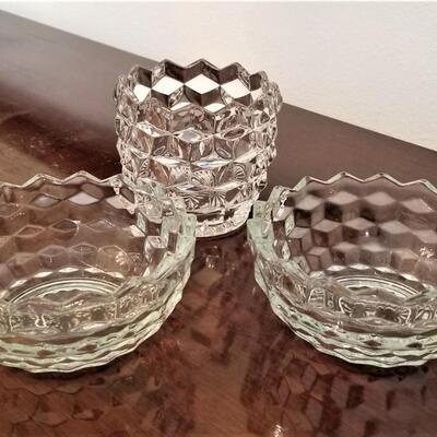 Lot #196  Three Pieces FOSTORIA Glassware