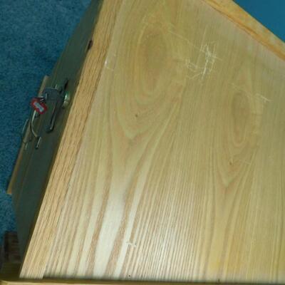 Wood locking 2 Drawer File Cabinet