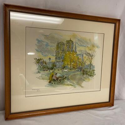 Lot 39 - Framed French Watercolor Prints