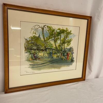 Lot 39 - Framed French Watercolor Prints