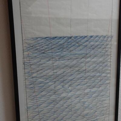 LOT 665  FRAMED OBJECTIVE DRAWING