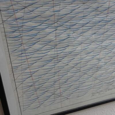 LOT 665  FRAMED OBJECTIVE DRAWING