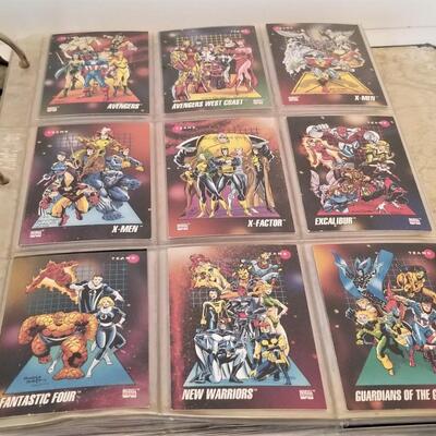 Lot #201  Approximately 400 Marvel Comic Cards - 1991-1993