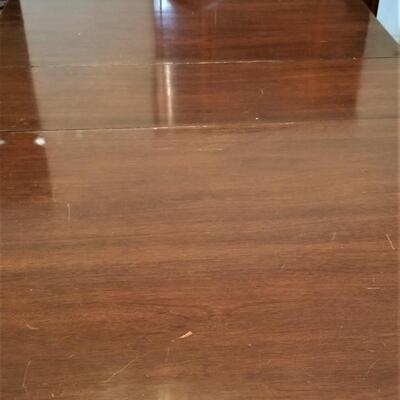 Lot #205  Vintage Dining Room Table and Six Chairs
