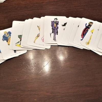 Lot #210  DC Comics Role Playing Card Game - Mayfair 1989 - SCARCE - 33 cards - Extras