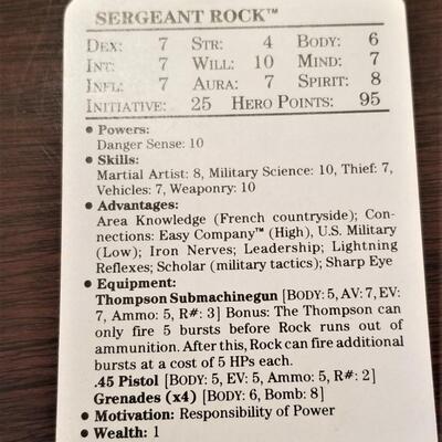 Lot #210  DC Comics Role Playing Card Game - Mayfair 1989 - SCARCE - 33 cards - Extras