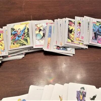 Lot #210  DC Comics Role Playing Card Game - Mayfair 1989 - SCARCE - 33 cards - Extras