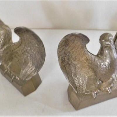 Solid Cast Eagle Book Ends 7