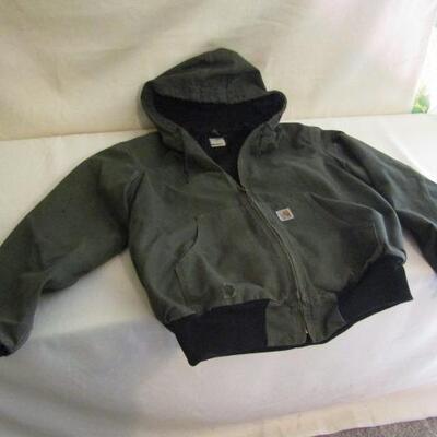 Carhartt Canvas Jacket with Hoodie Large 