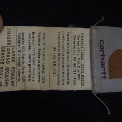 Carhartt Canvas Jacket with Hoodie Large 