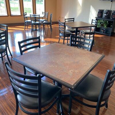 Restaurant tables and chairs 
