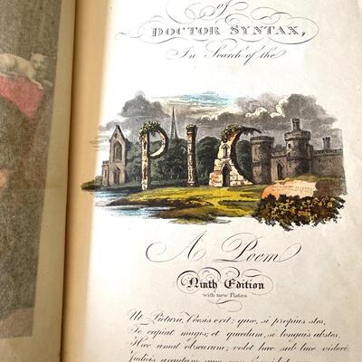 LOT 82 - Tour of Doctor Syntax - 1855 - Antique Book Set 