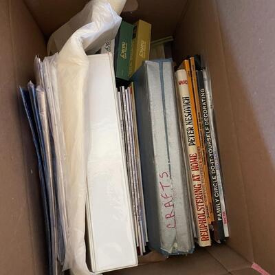 Lot 18- (5) boxes of misc. crafting books
