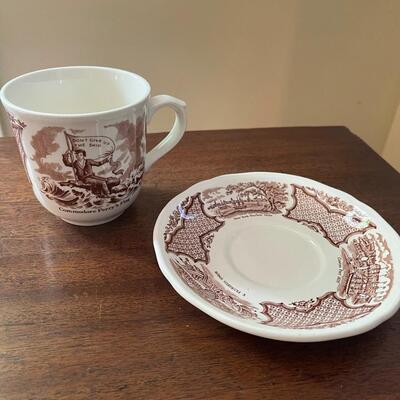 LOT 85 - Coffee Cups/Saucer, Alfred Meakin, Fair Winds, 3 cups/1 saucer