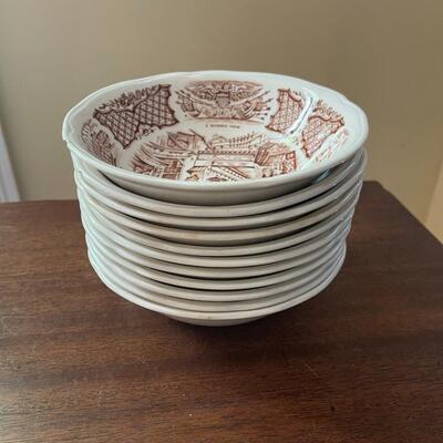 LOT 86 - Cereal Bowls, Alfred Meakin, Fair Winds, 11 bowls