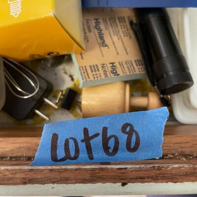 Lot 68- misc. tool drawer