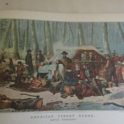 Currier and Ives America Pictorial Book 1952 Crown Publishers 