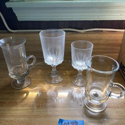 lot 89- Misc. glasses and crystal