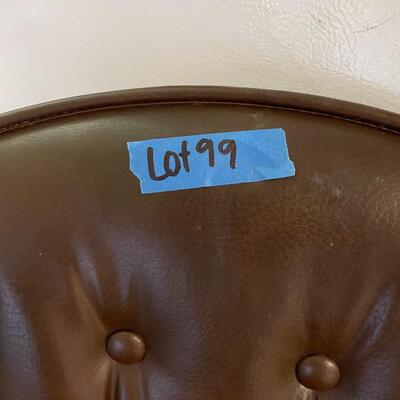 lot 99- (2) vintage bar stools