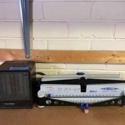 lot 107- heater, ibico binding system