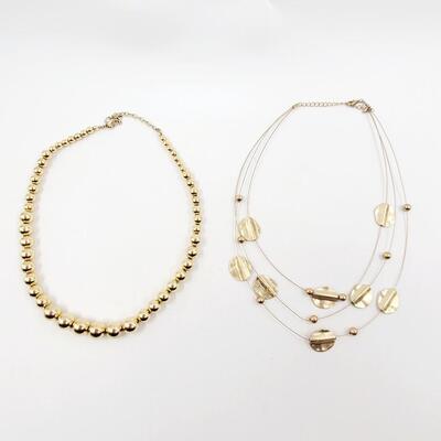 GOLD TONED NECKLACE BUNDLE OF 2