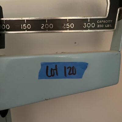 lot 120- Vintage health o meter scale, small scale