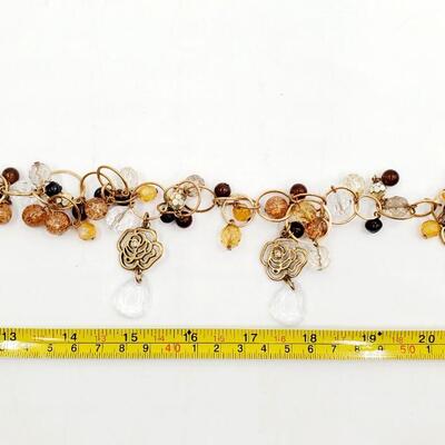 EARTH AND GOLD TONED BRACELET AND ACCESSORY BUNDLE