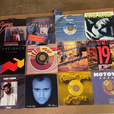 lot 140- (12) records 45 RPM