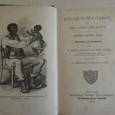 Uncle Tom's Cabin by Harriet Beecher Stowe 1880 Illustration Edition University Press Cambridge 