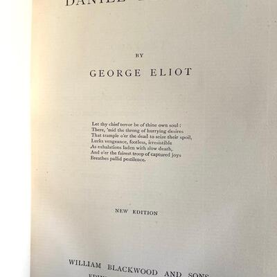 LOT 92 - George Elliot's Novels - Antique Book Set - 7 Volumes