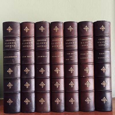 LOT 92 - George Elliot's Novels - Antique Book Set - 7 Volumes
